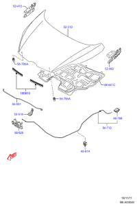 DK4956650A-BRACKET ASSY-FR BUMPER SIDE,LH