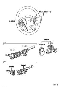 8414033231-SWITCH ASSY, HEADLAMP DIMMER