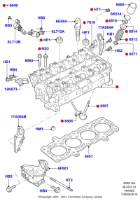 YS6A12K073AB-SENSOR ASSY-WHEEL SPEED,LH