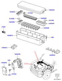 YQH500130-COVER,MAIN FUSE BLOCK