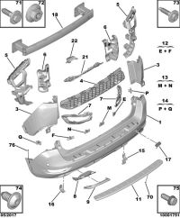 YL00567280-BAR, REAR BUMPER