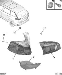 YL00528080-Taillight, r. rr. fender