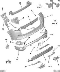 YL00857880-BAR, REAR BUMPER