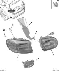 YL00636980-Taillight, r. rr. fender