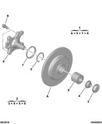 424946-PEUGEOT BRAKE DISC/207/208/307
