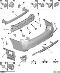 YL00200980-BAR, REAR BUMPER