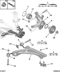 YL00317280-Arm comp., r. fr. axle