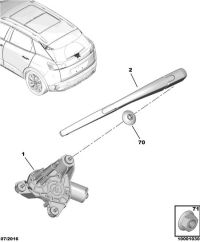 YL00372380-Arm, rr. wiper