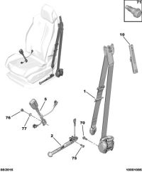 YL002620XX-S/belt w/pretensioner