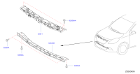 F25113AWMH-SUPPORT-RADIATOR CORE,UPPER