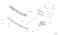 F25116W8MH-SUPPORT-RADIATOR CORE,UPPER