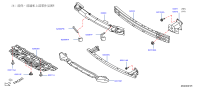 F22116LAMA-STAY-FRONT BUMPER,LH