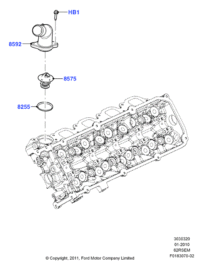 F1VY8255A-GASKET,W.PUMP INLET