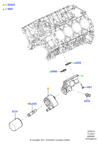 F1AZ6731BD-CARTRIDGE,OIL FILTER