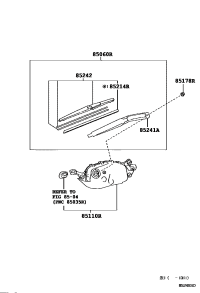 852400G041-Arm & blade assy-rear wiper