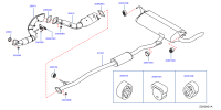 206514CL4A-MOUNTING-EXHAUST,RUBBER