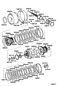 3560236020-PISTON SUB-ASSY, FRONT CLUTCH