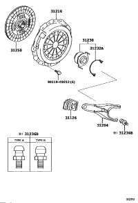 311260D040-BOOT, CLUTCH RELEASE FORK