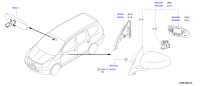 80292CJ000-COVER-FRONT DOOR CORNER,INNER RH