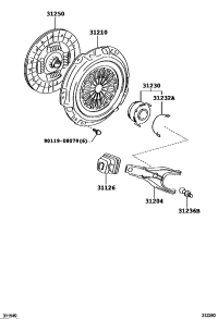 3112632010-BOOT, CLUTCH RELEASE FORK