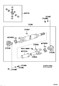 3714060410-Driveshaft assy.