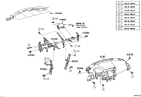 553060E030-BRACE SUB-ASSY, INSTRUMENT PANEL, NO.1