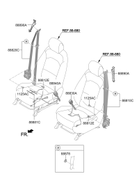 88810Q7000WK-SEAT BELT ASSY-FRONT,LH
