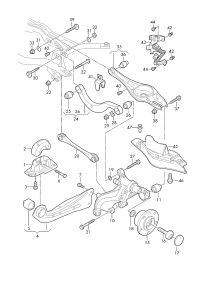 5Q0505553A-RUBB MOUNT
