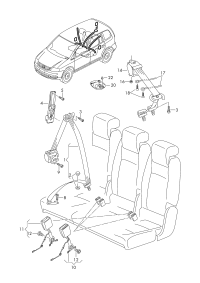 5TD857805A-S/belt assy -3