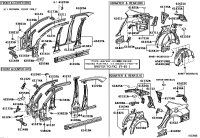 538210P010-BRACKET, FRONT FENDER, REAR RH