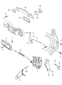 3B4839015M-AUDI TT MK2 WINDOW MECHANISM