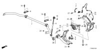 51350TMAH00-Arm comp., r. fr. lo