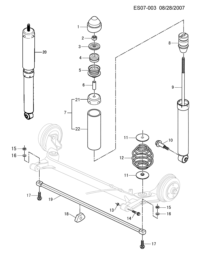 92098434-BAR, STABILIZER, REAR