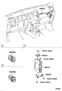 8619053040-ADAPTER ASSY, STEREO JACK, NO.1