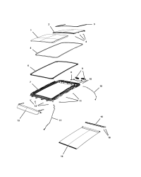 155250195-GLASS SUNROOF FRONT GLASS