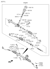 565004V000-GEAR & LINKAGE ASSY-P/S