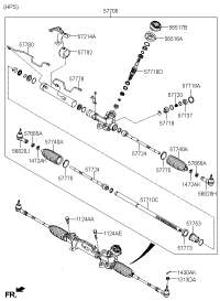 56825C9100-End assy-tie rod, rh