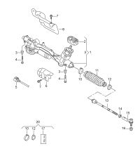 3QD423051E-Strg rack & tie rod