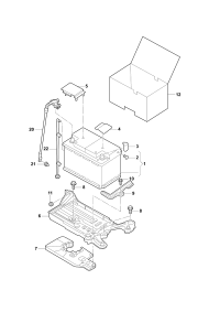 5QF915321C-CARRIER, BATTERY