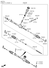 56820C9550-End assy-tie rod, rh