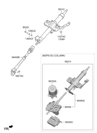 563104L500-COLUMN ASSY-UPPER