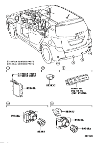 8934164010J0-SENSOR, ULTRASONIC, NO.1