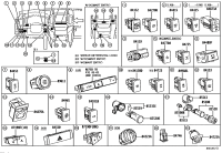 8415260080-SWITCH, HEADLAMP LEVELING