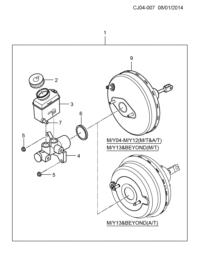 9024630-Booster, power brake (incl. 2-6,9)