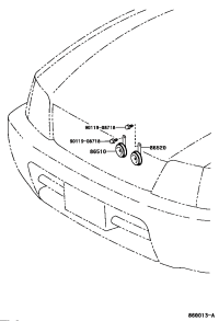 8651028130-HORN ASSY, HIGH PITCHED