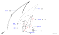 803302V70A-GLASS RUN RUBBE