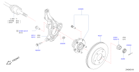 400142GL0A-KNUCKLE SPINDLE-RH D23T