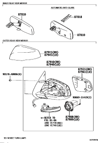 8781004110-Mirror assy, inside