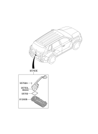 81820Q2010-OUTSIDE HDL & LOCK ASSY-T/LID