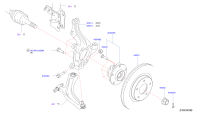 40014JE20A-KNUCKLE SPINDLE-RH